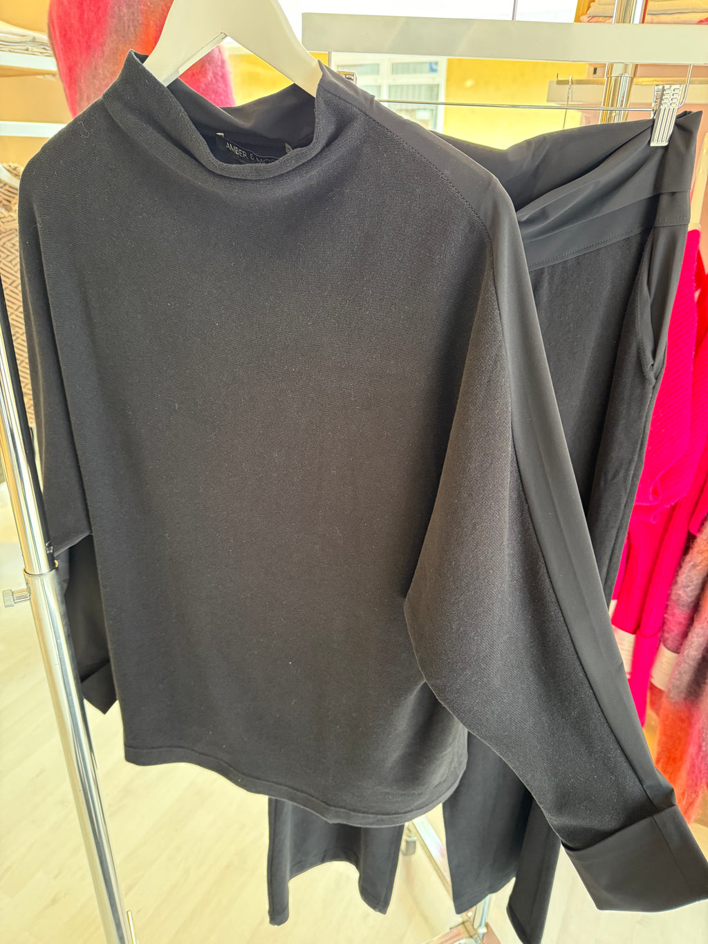 Soft Touch Jersey Top with Contrast Back
