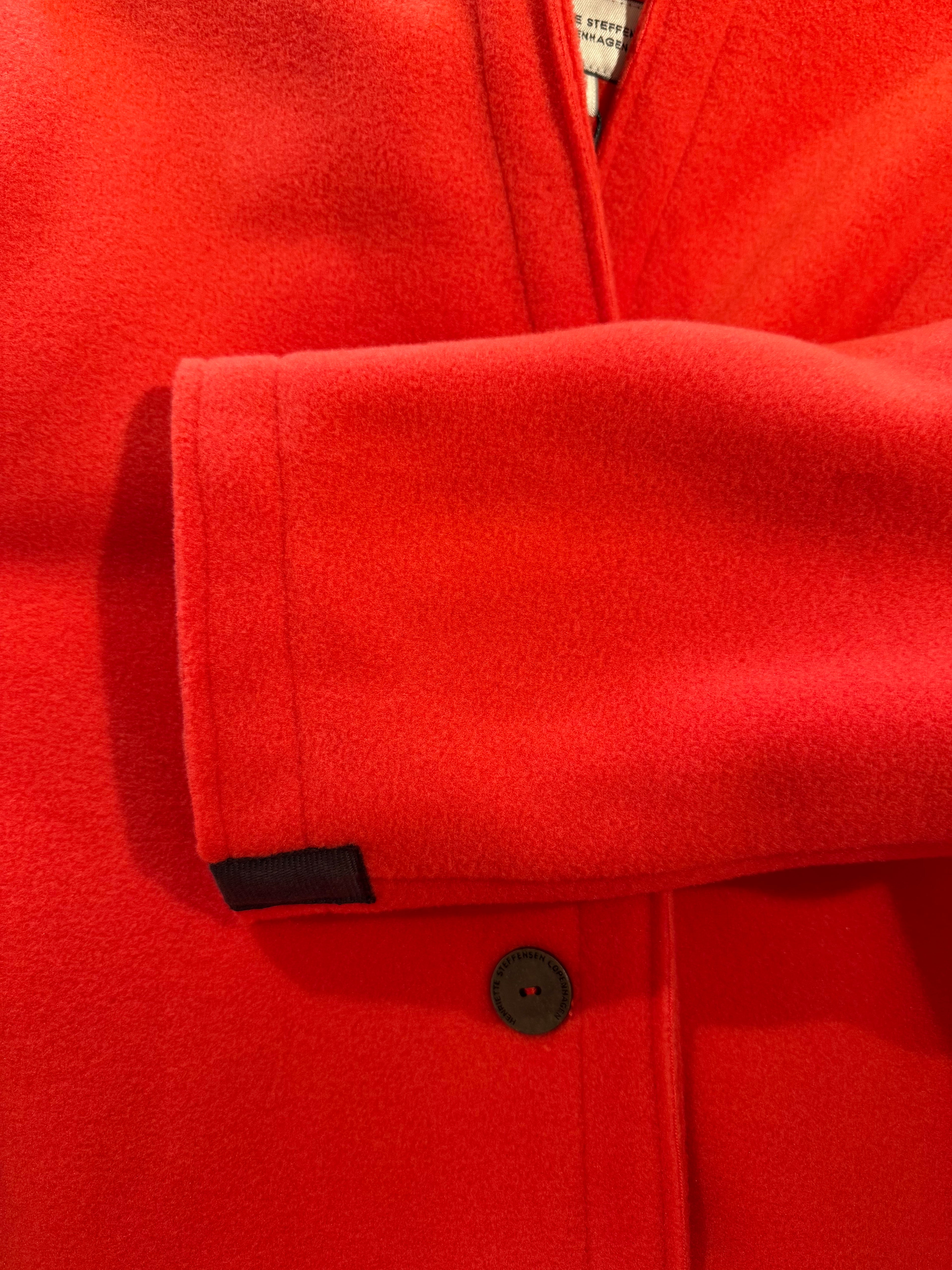 COAT DOUBLE- TOMATO