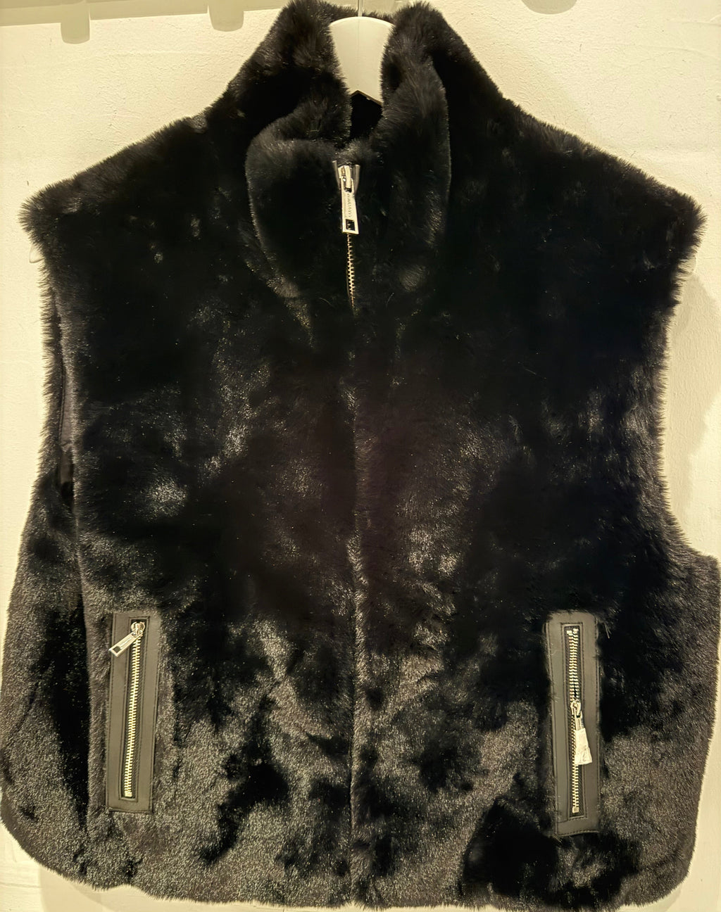 Short faux fur waistcode - Black