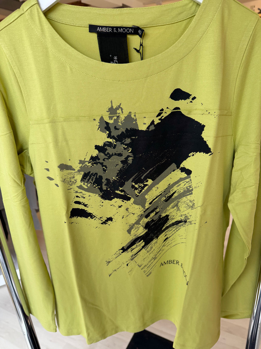 Black and Beige Long Sleeve Top Stylish and Comfortable