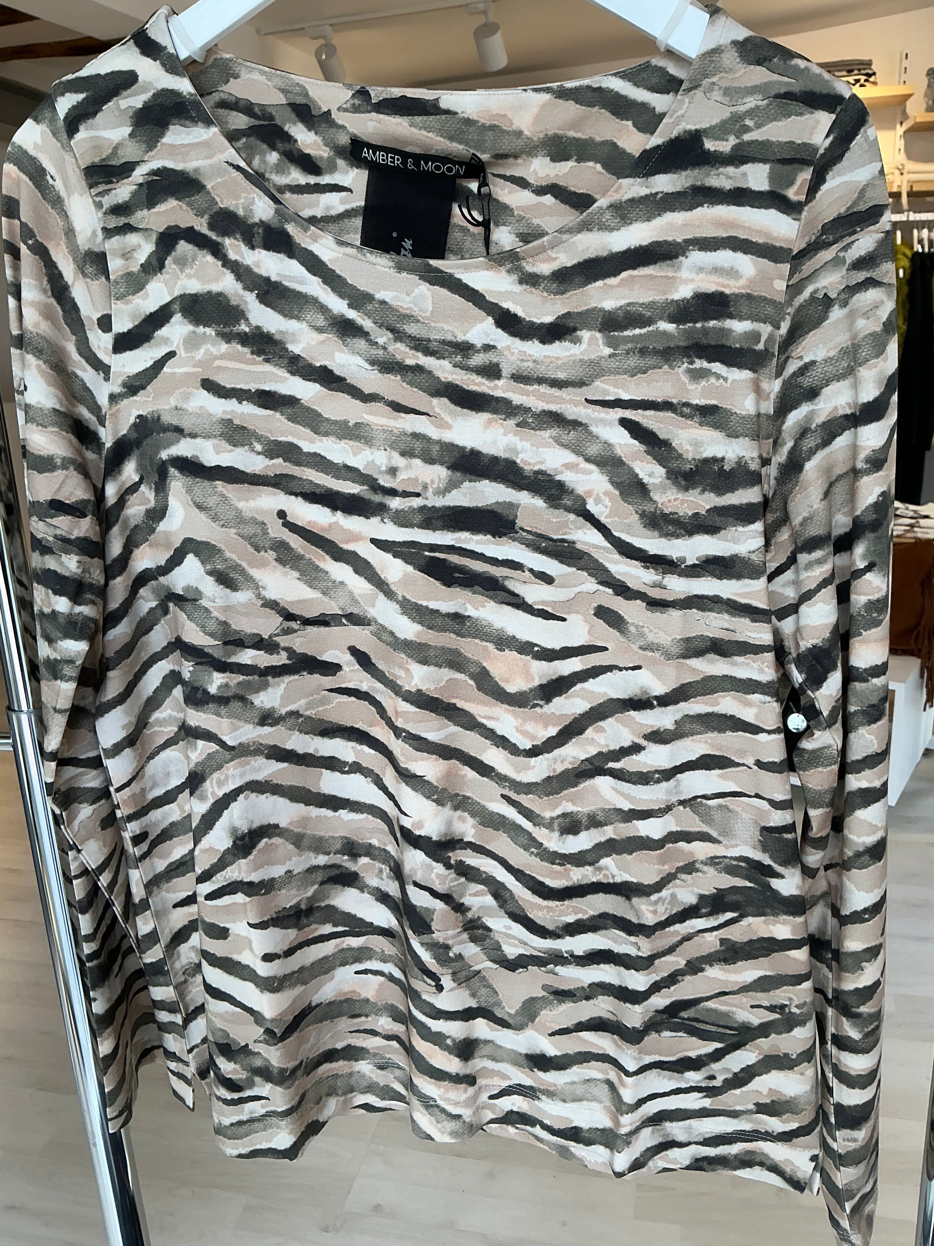 Tiger Print Long Sleeve Top Stylish and Comfortable