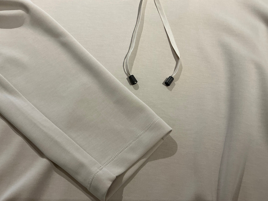 Cream beige Top with Unique Collar Soft and Stylish