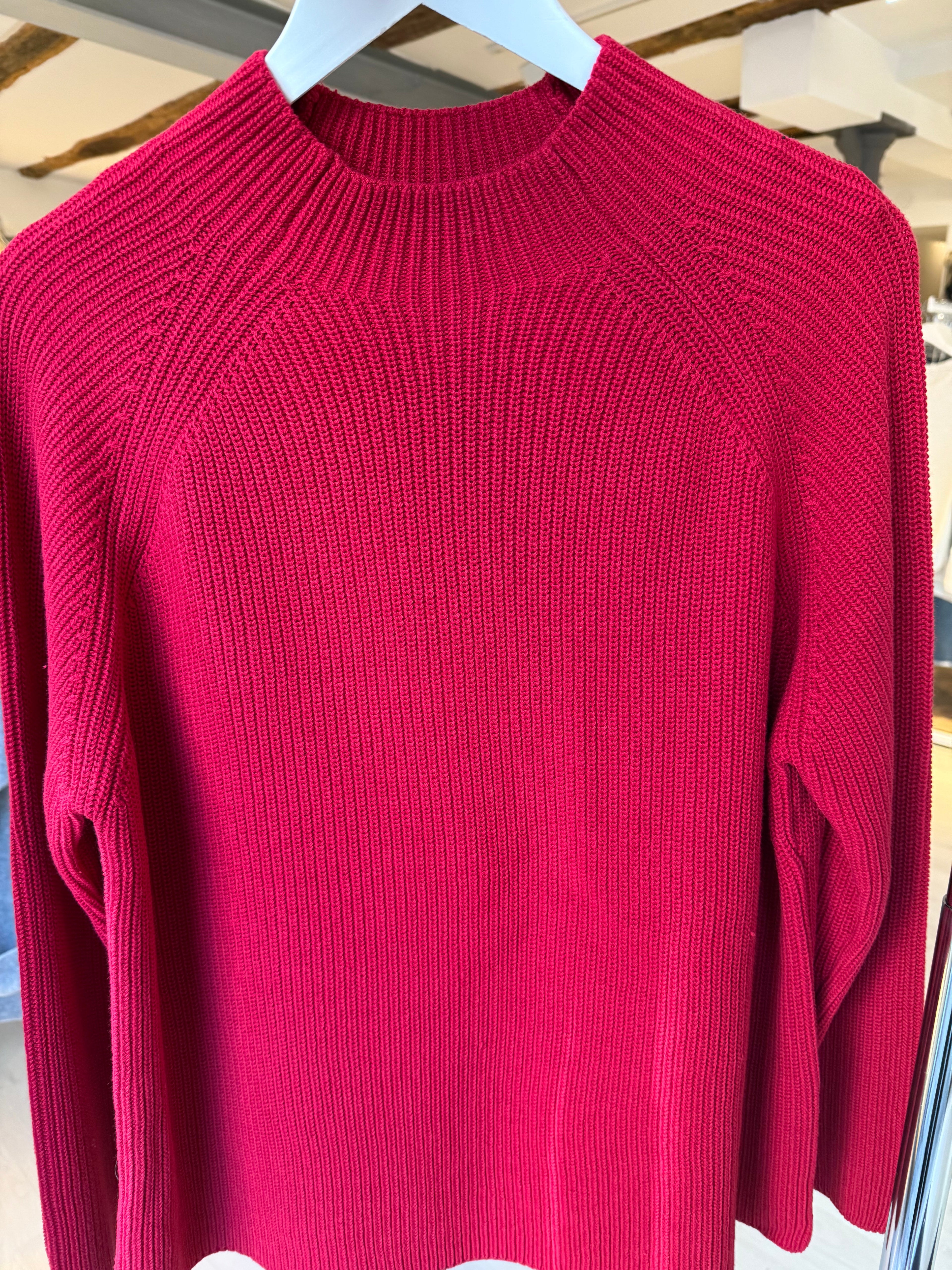 Red Knitted Cotton Sweater