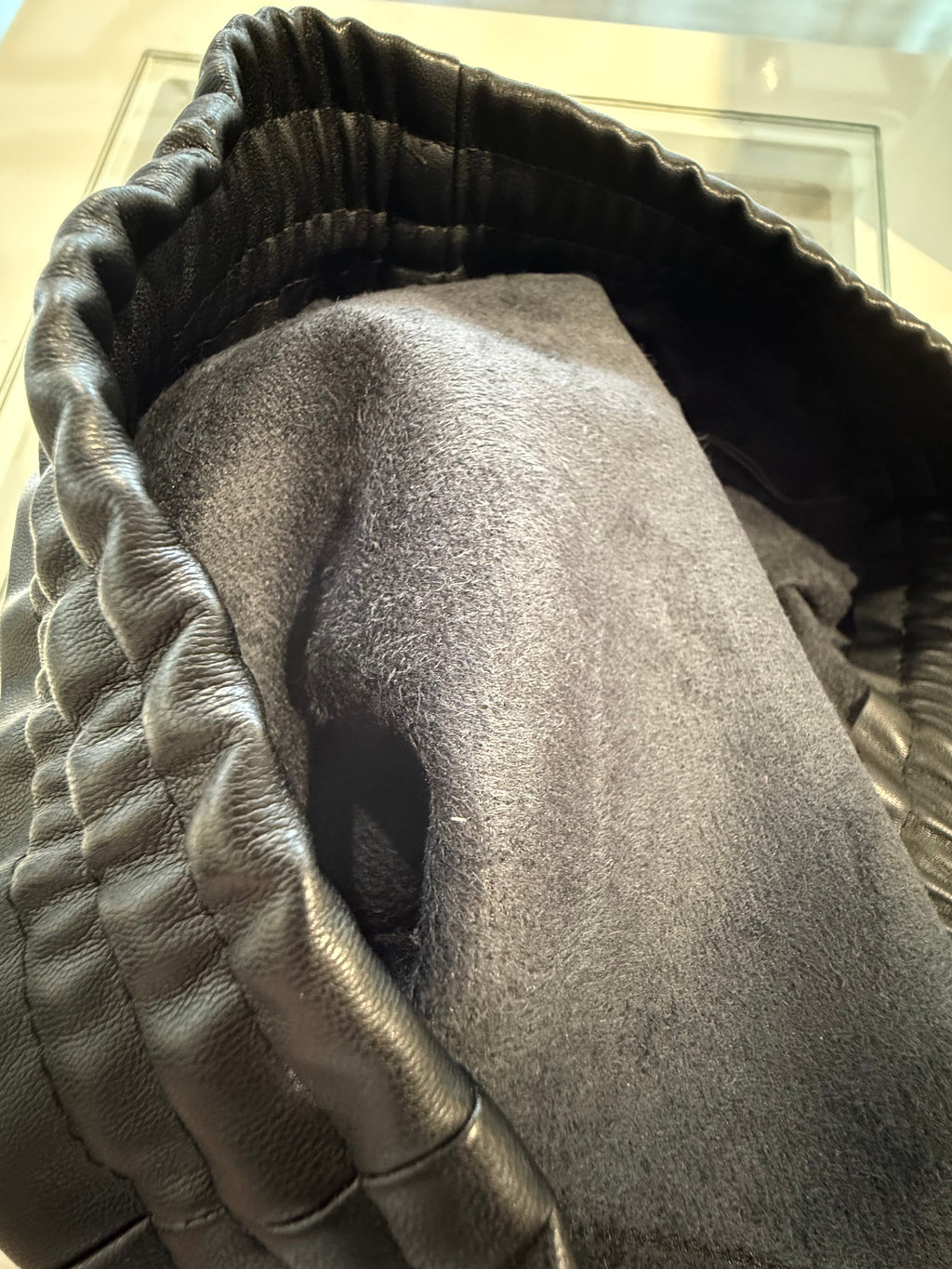 Black Faux Leather Pants with Soft Inner Lining