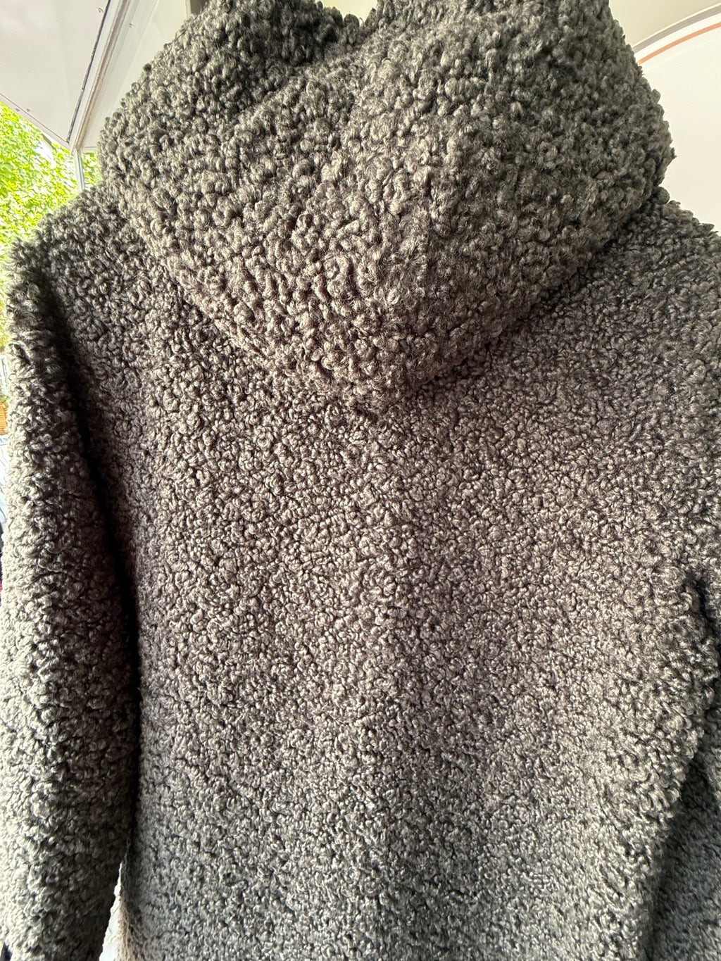 Teddy coat with hood