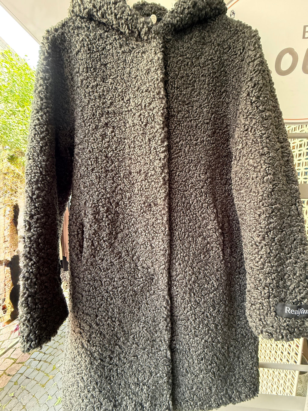 Teddy coat with hood