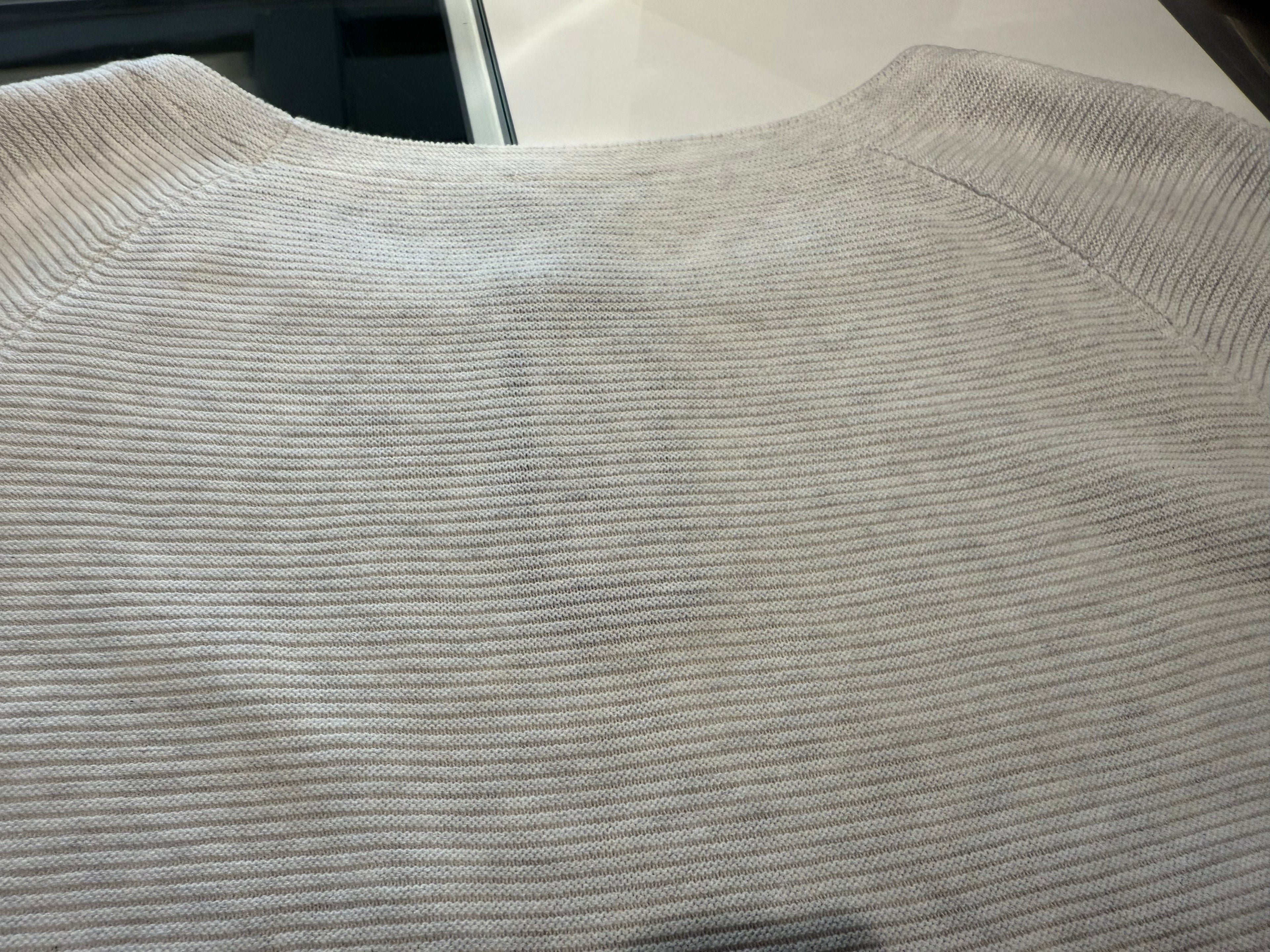 Silver Button Sleeve Knit Top