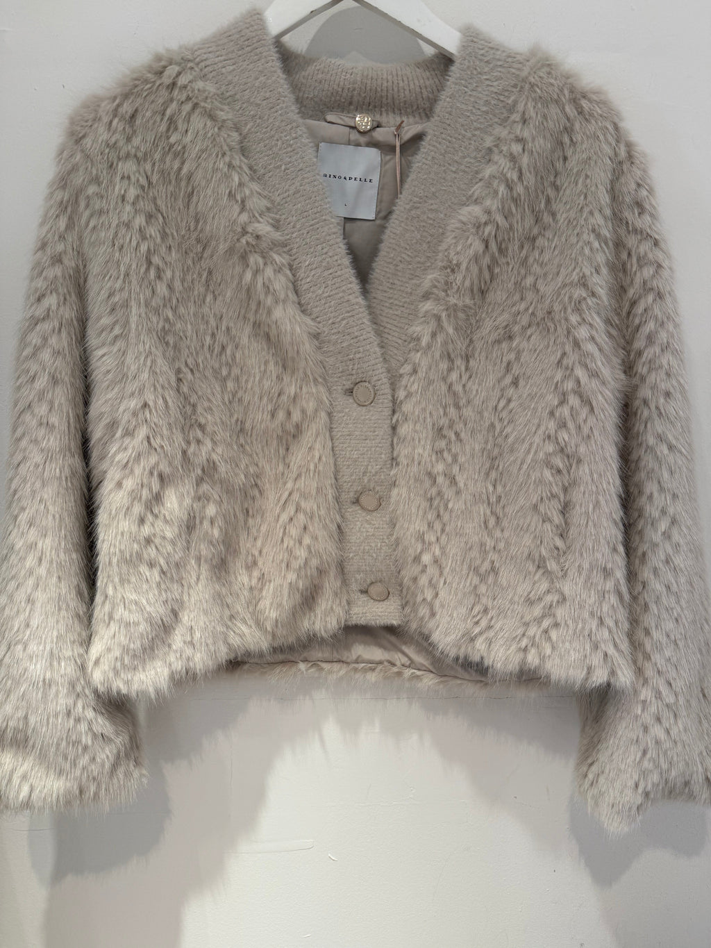 Short faux fur jacket - Birch