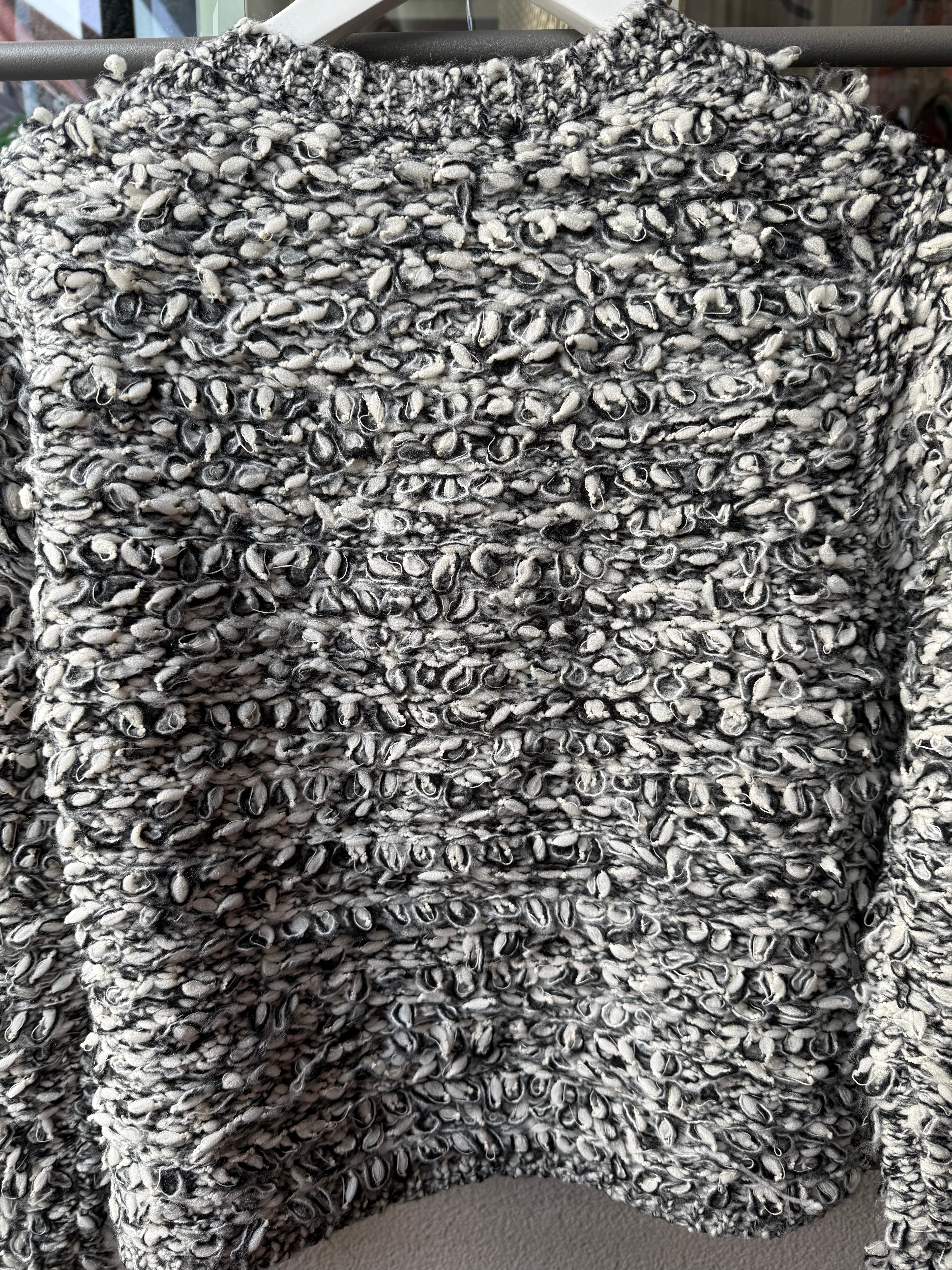 Jacket Melange Loops - Black/Offwhite