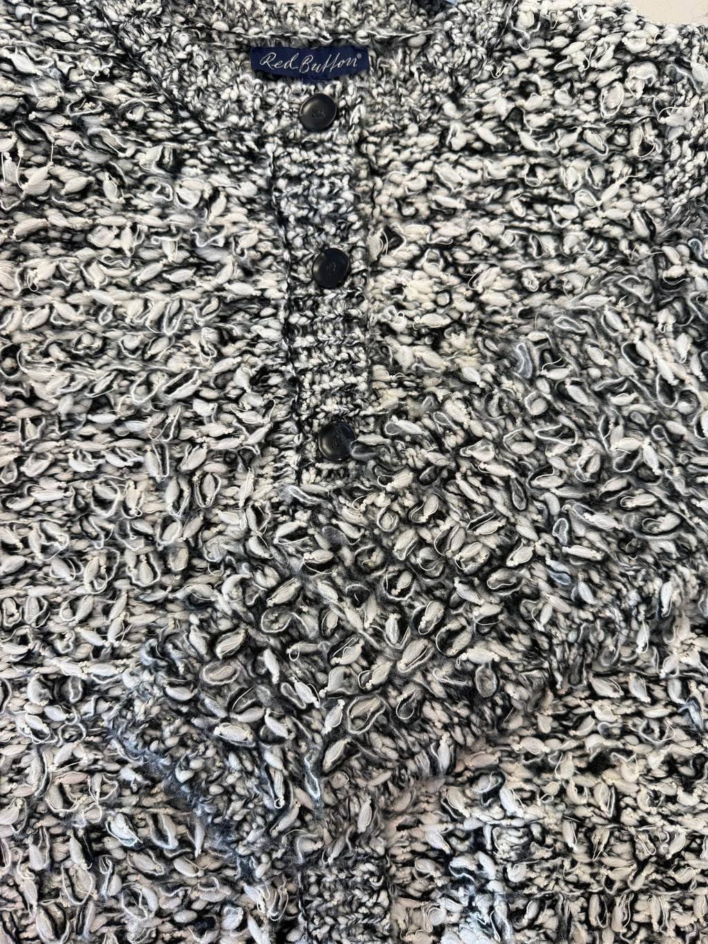 Jacket Melange Loops - Black/Offwhite