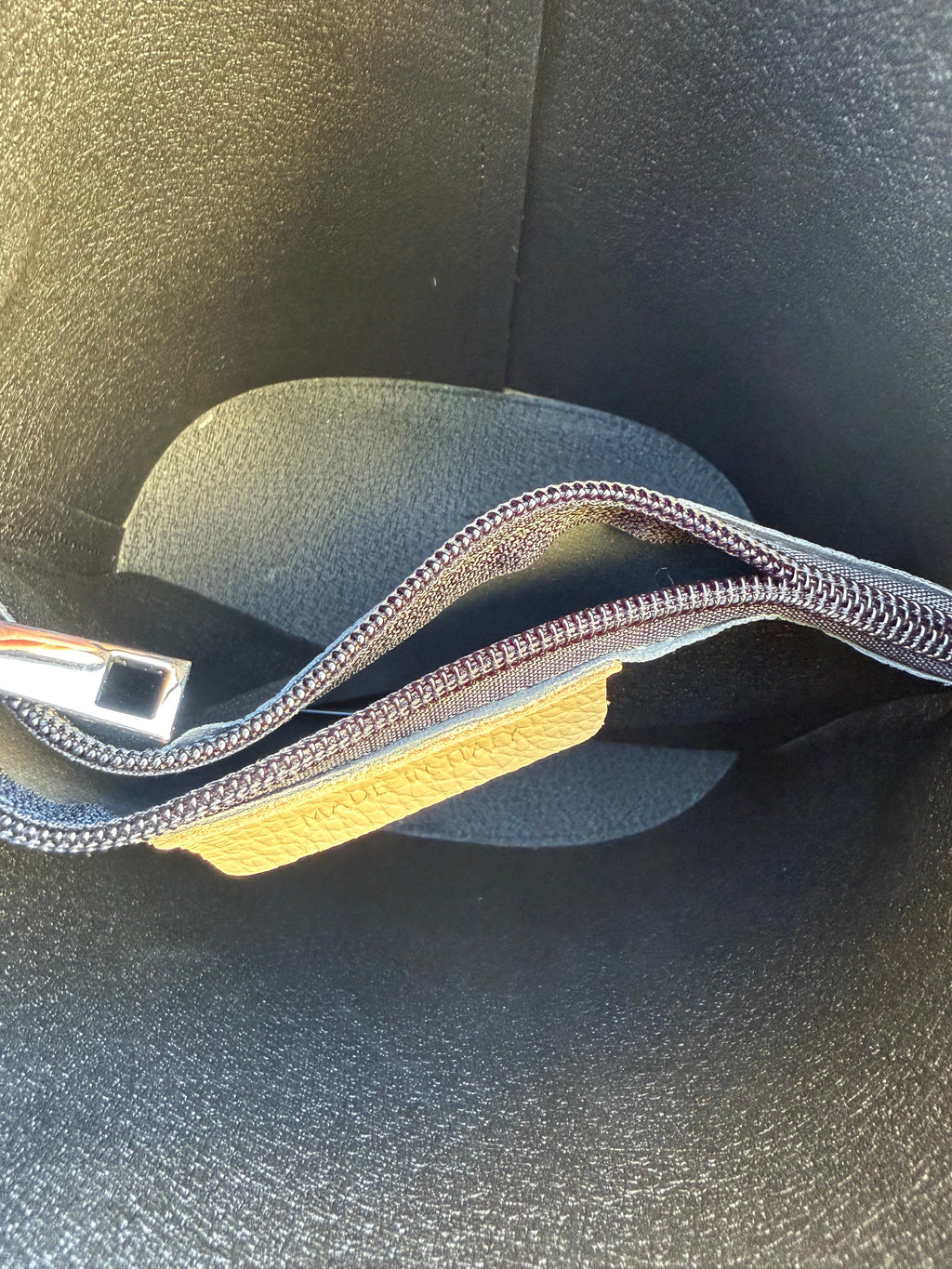 Italian Leather Bucket Bag - Beige