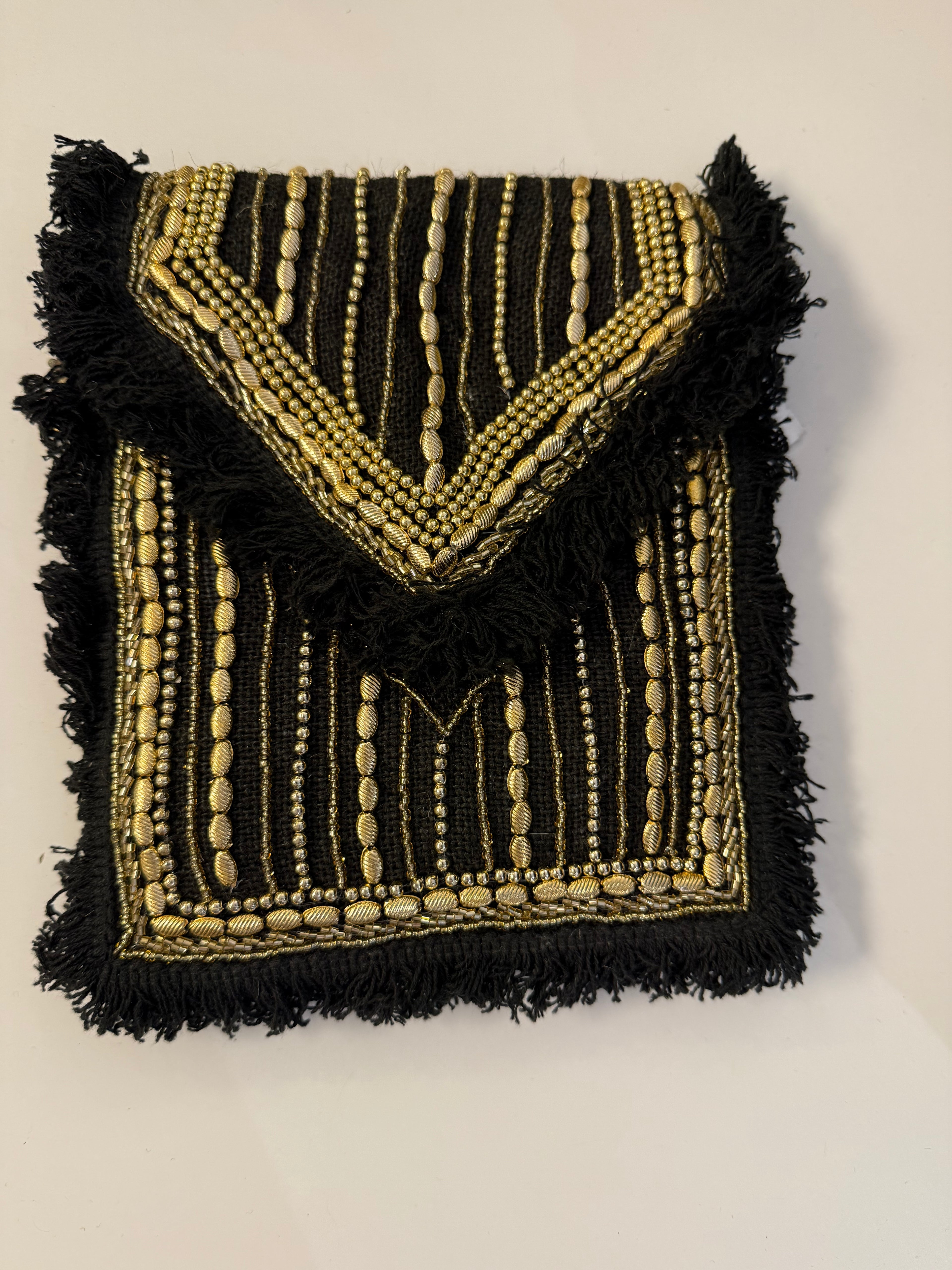 Boho Chic Embellished Crossbody Bag