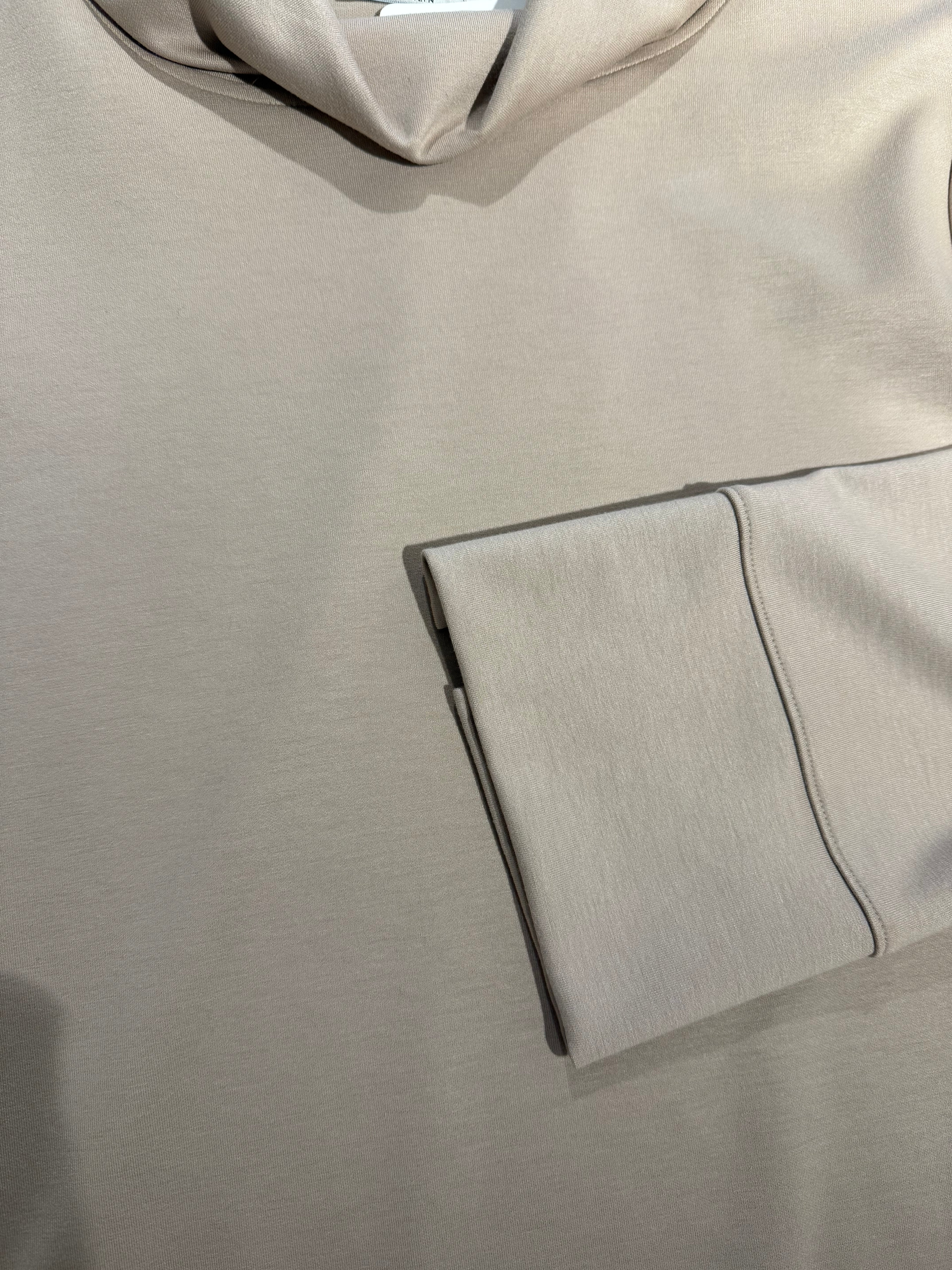 Beige Top with Unique Collar