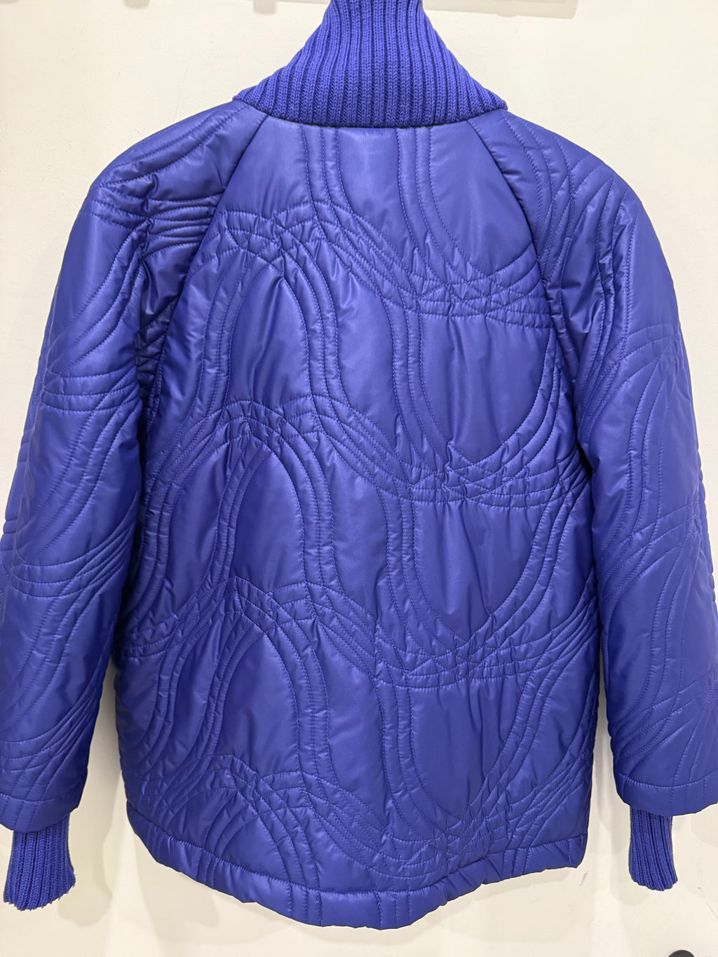 Elegant Purple Coat with Warm Collar