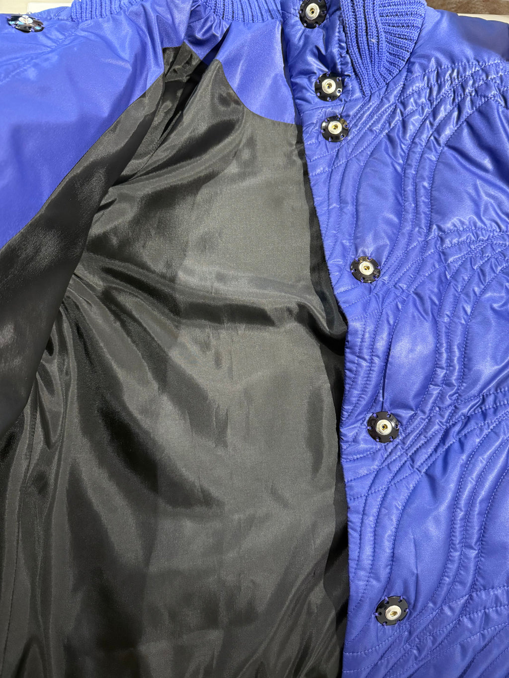 Elegant Purple Coat with Warm Collar