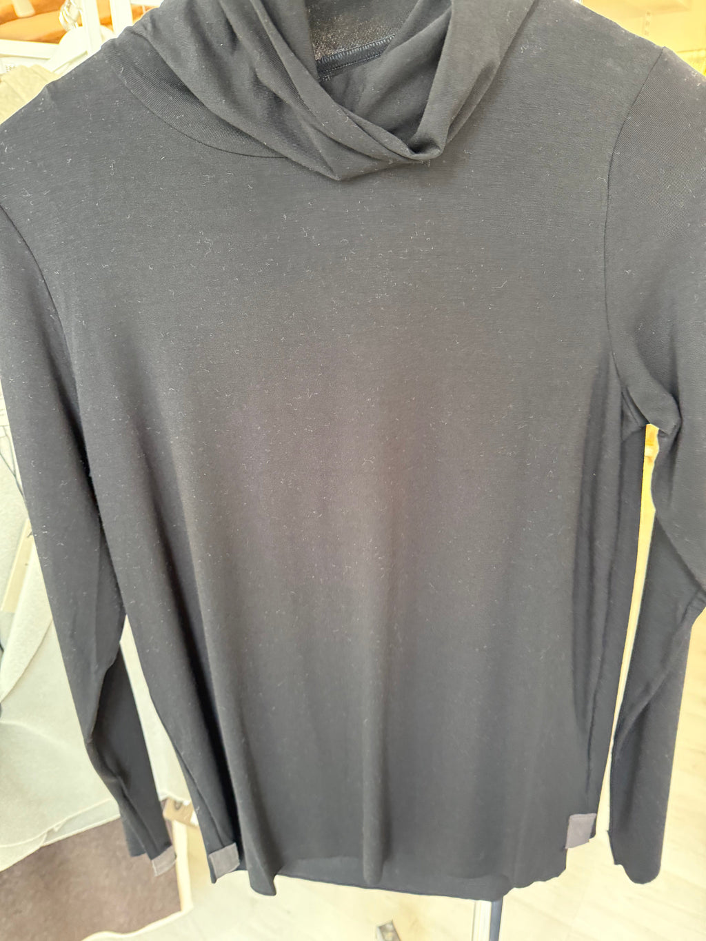 BLOUSE HIGH NECK BLACK