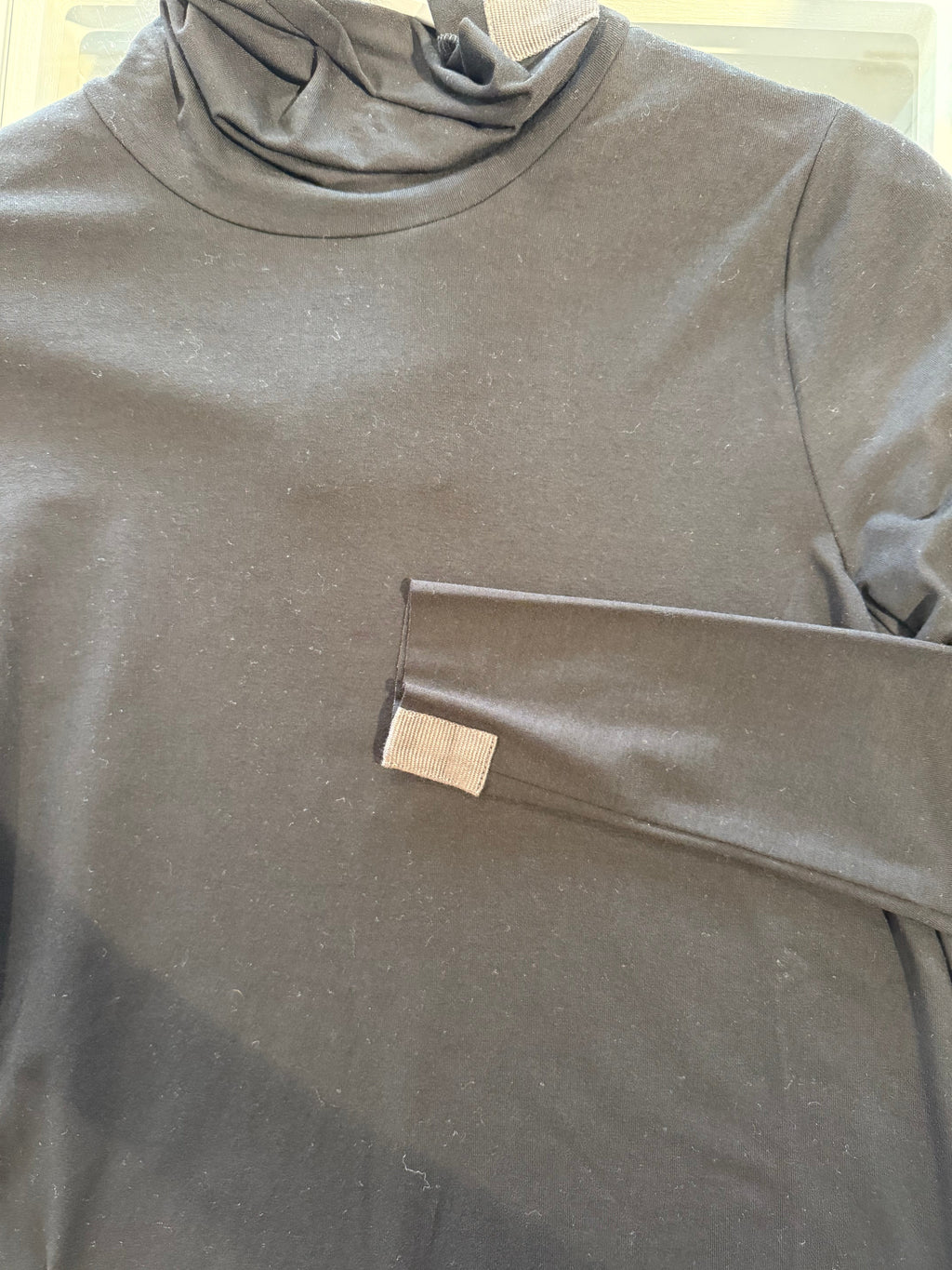 BLOUSE HIGH NECK BLACK