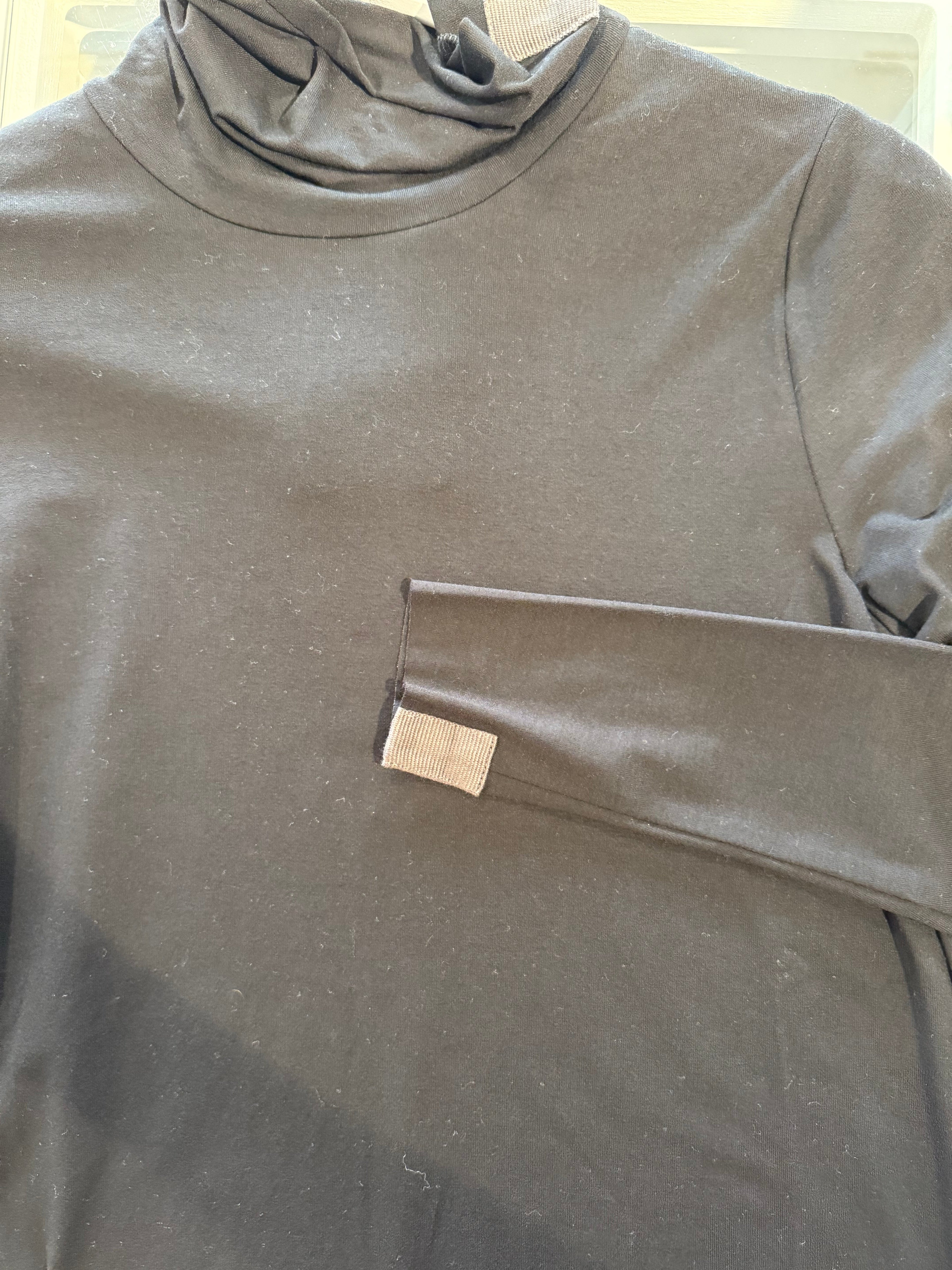 BLOUSE HIGH NECK BLACK