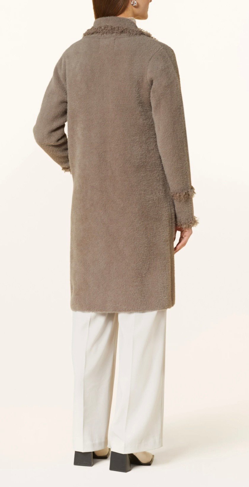 einreihiger cardigan mit fransen einreihiger cardigan mit fransen